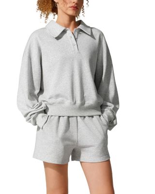  SILKERRY Oversized Heirloom '89 Polo Collar Sweatshirt