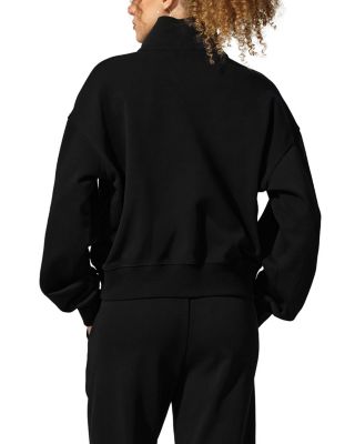  SILKERRY Oversized Heirloom '89 Stand Collar Half-Zip Pullover