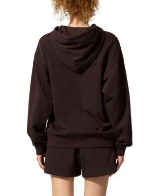  SILKERRY Oversized Seamflow Douceur Stand Collar with Half-Zip Hoodie