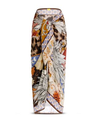 Marine Quilt Pareo Swim Cover-Up