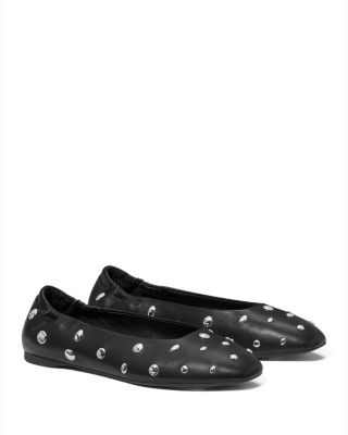 Women's Halo Studded Ballet Flats