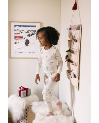 Unisex Partridge in a Pehr Tree Ribbed Pajama Set -Baby, Toddler