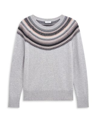 Greta Sparkle Fair Isle Crewneck Sweater
