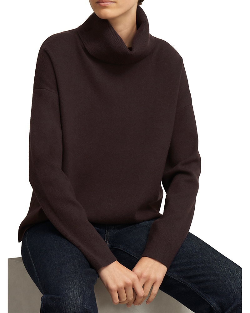 Hobbs London Yvette Roll Neck Sweater In Brown