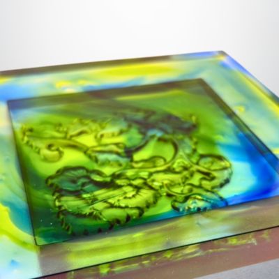 The Dragon The Phoenix Crystal Sculpture - Limited Edition