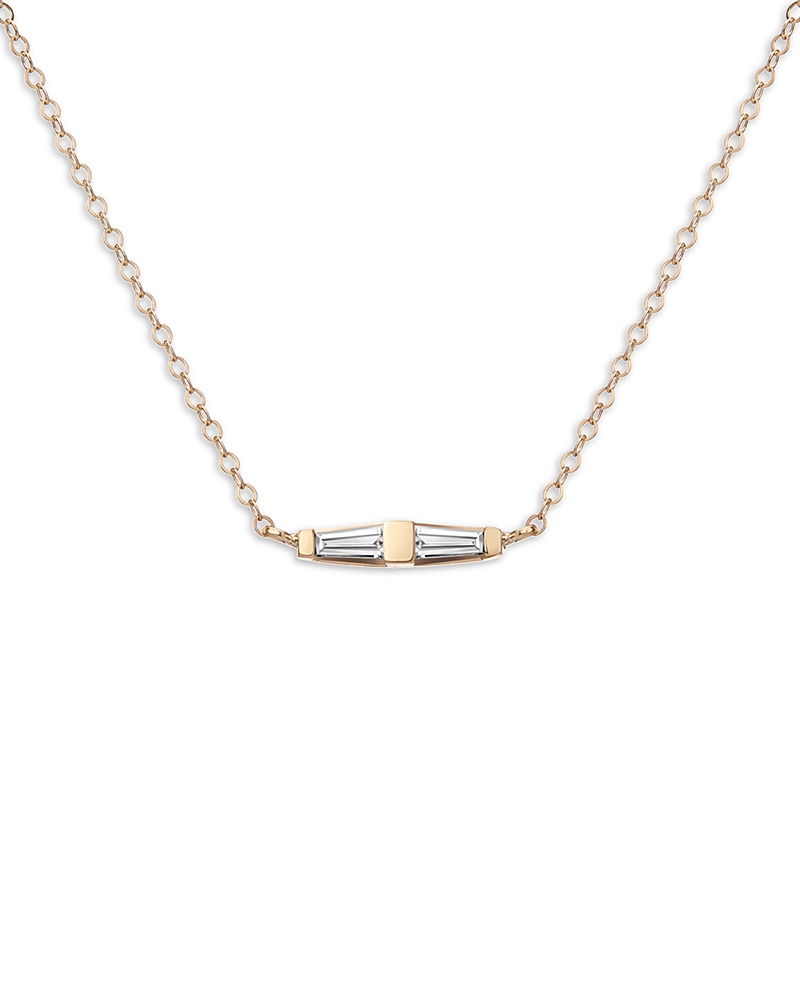 Shahla Karimi From The Luxe Collection Certified Lab Grown Diamond Chrysler Necklace In 14k Yellow Gold, 0.26 Tcw In Gray