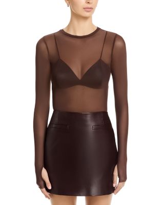 Kaylee Crewneck Mesh Top
