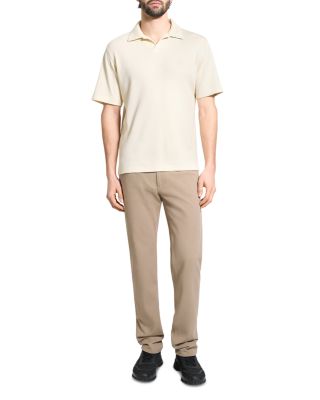 Short Sleeve Ribbed Polo Shirt