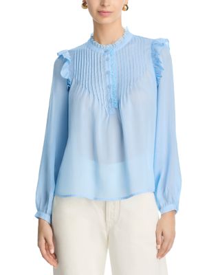 Ruffle Lace Trim Blouse - Exclusive