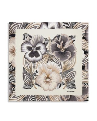 Brezza Print Square Silk Scarf