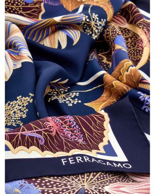 Water Lillies Square Silk Scarf