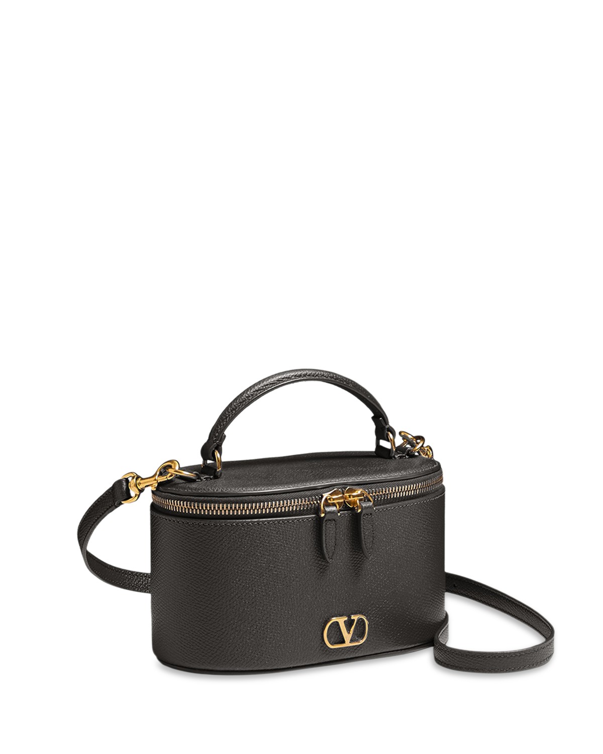 Valentino Garavani Valentino Vlogo Signature Mini Vanity Bag in Black