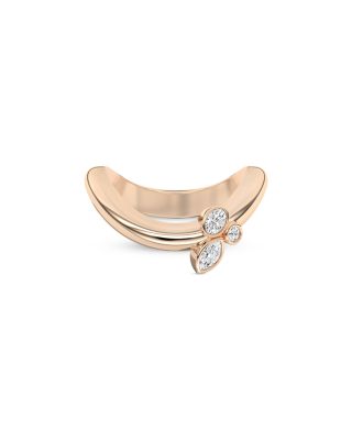 Certified Lab Grown Diamond Mixed Cut Doshi Cluster Ring in 14K Yellow Gold, 0.26 tcw