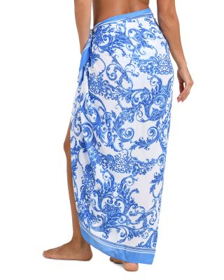 Maribel Baroque Pareo Swim Cover-Up 