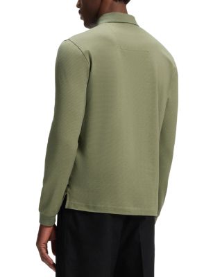Pado Long Sleeve Mercerized Cotton Polo Shirt