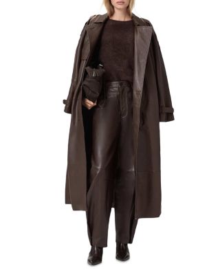 Reed Leather Trench Coat