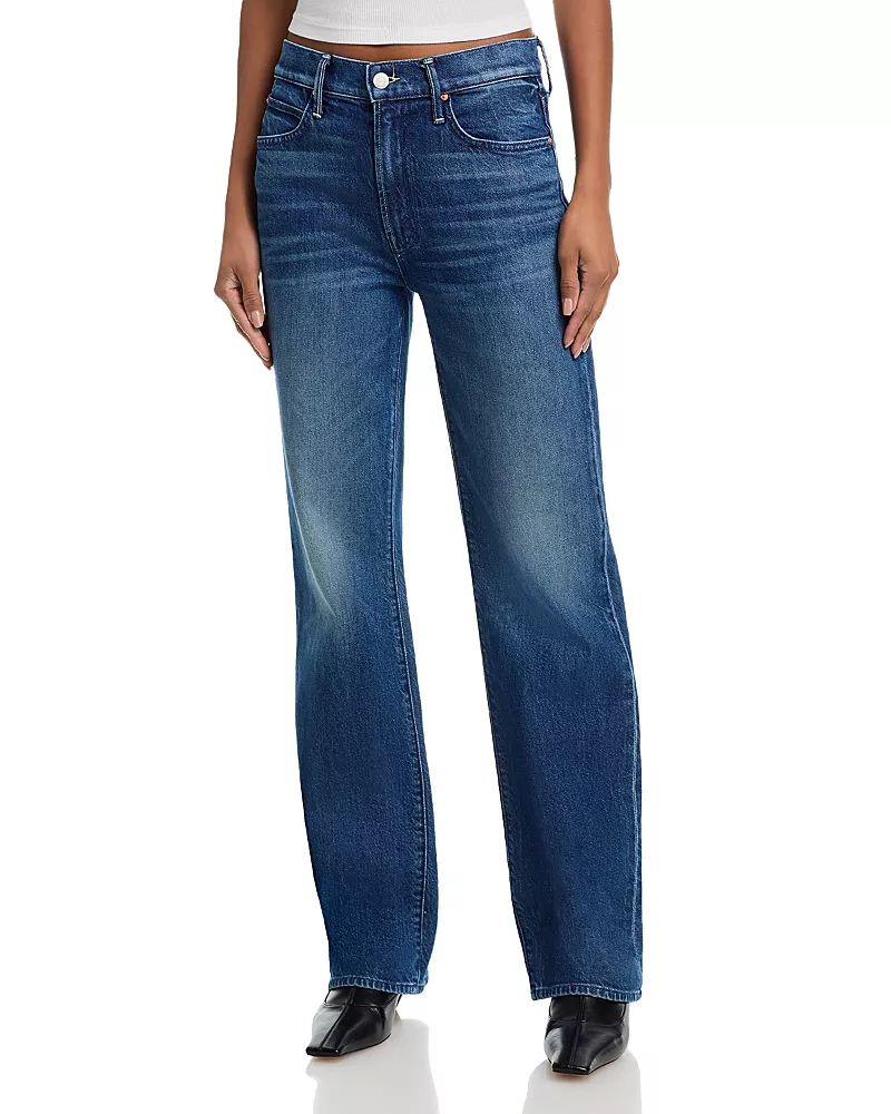 Mother The Kick It High Rise Straight Jeans in Which is Witch