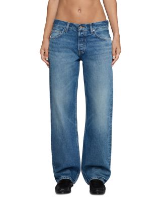 Low Rise Baggy Straight Jeans in Eagle