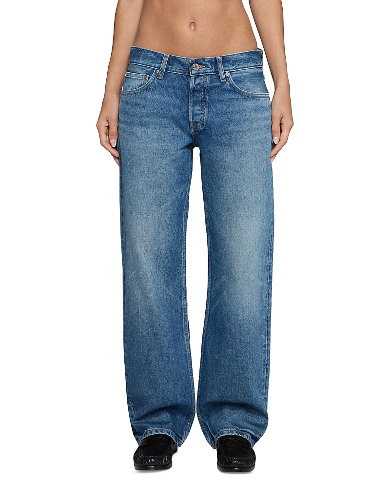 Eb Denim Low Rise Baggy Straight Jeans in Eagle