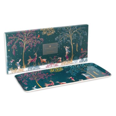 Sara Miller Woodland Tales Sandwich Tray, Deer Robin