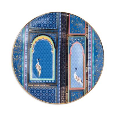 Sara Miller India Cake Plates, Set of 4
