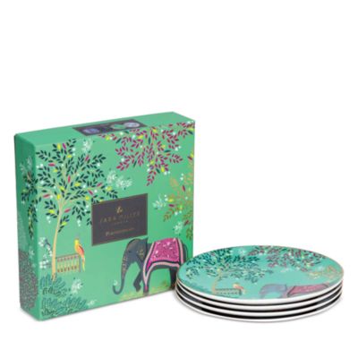 Sara Miller India Cake Plates, Set of 4