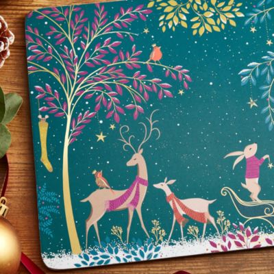 Sara Miller Woodland Tales Placemats, Set of 4