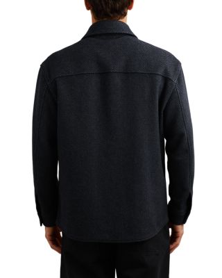 Herringbone Twin Pocket Shirt Jacket