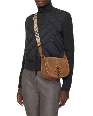 B Clip Mini Suede Messenger Bag