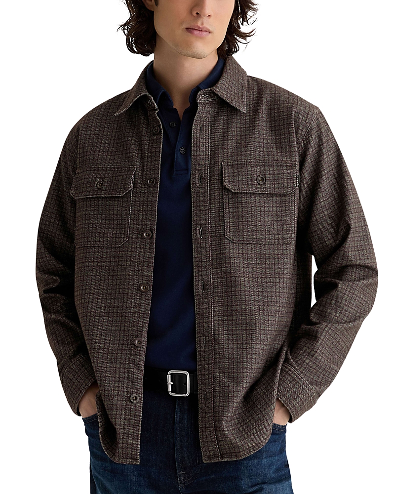 Ag Wesley Relaxed Fit Utility Shirt In Gray