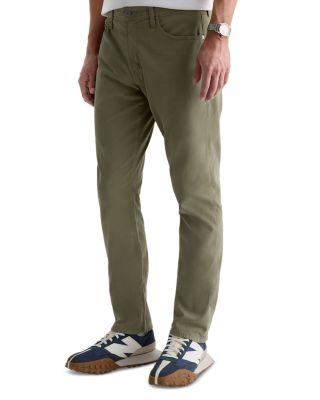 Everett Slim Straight Fit Twill Pants in Dusty Sage