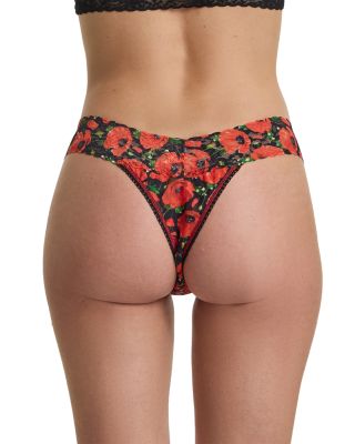 Printed Signature Lace Original Rise Thong