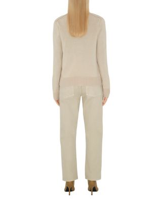  Check Label Wool Cardigan