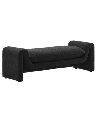 Waverly Boucle Fabric Bench