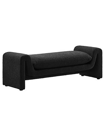 Waverly Boucle Fabric Bench