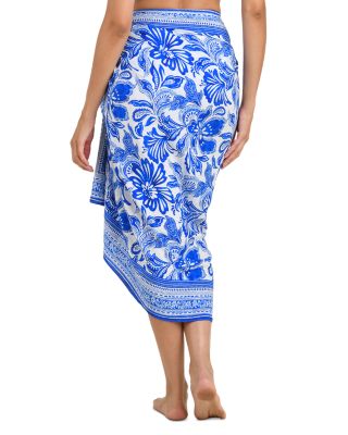 Botanical Brocade Pareo Swim Cover-Up