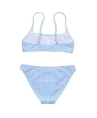 Girls' Seaside Gingham Teen Crop Bikini - Big Kid
