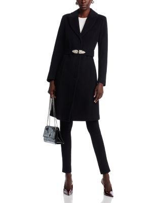 Belted Wool Blend Coat