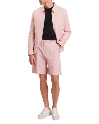 Givran Slim Fit Linen Shorts