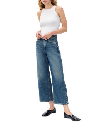 Andi Wide Leg Ankle Jeans in Declan