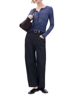 The Knit Two Tone Henley Tee