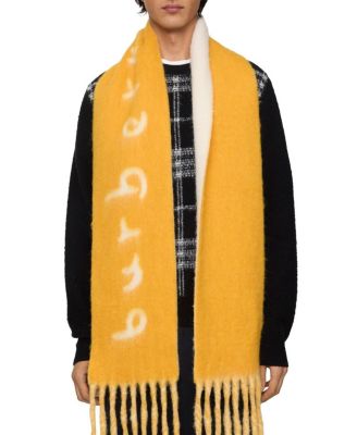  Reversible Logo Alpaca Wool Blend Scarf