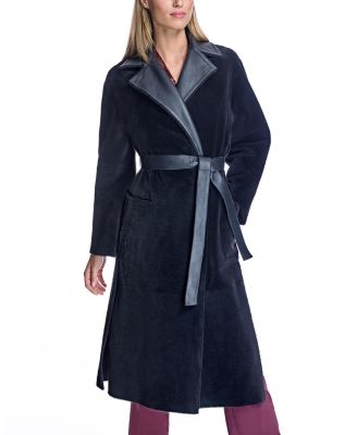 Shearling Lamb Wrap Coat