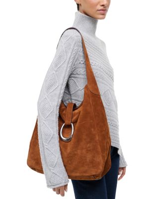 Maya Suede Hobo Bag