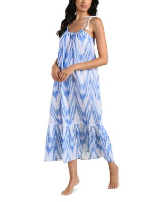 Tidal Wave Tie Shoulder Maxi Dress Swim Cover-Up