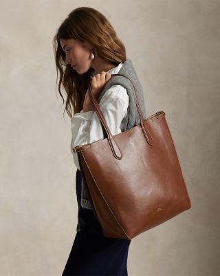 Bellport Leather North-South Tote