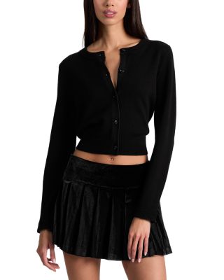 Dolly Wool Crewneck Cardigan Sweater