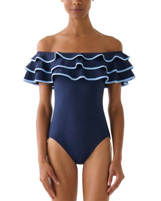 Ruffled One Piece Swimsuit