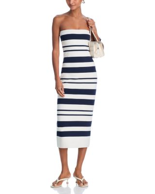 Maxime Strapless Midi Knit Dress