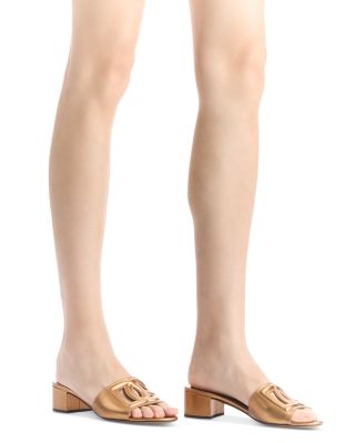 Women's Leather Slides